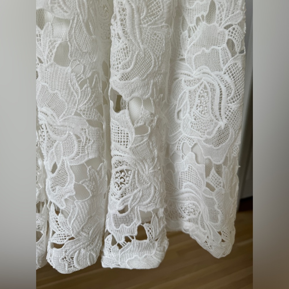 Lulu’s Nora Lee White Sleeveless Lace Midi Dress With Pockets - Picture 8 of 12